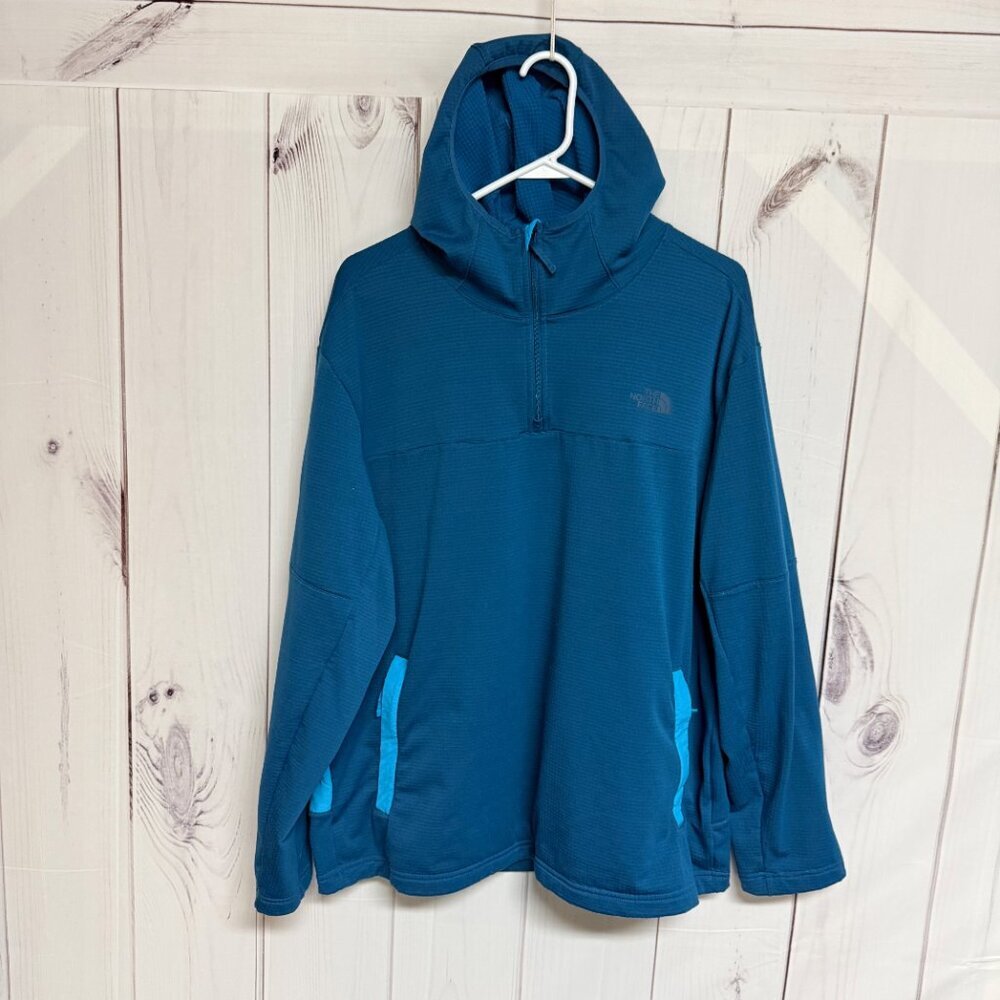 The North Face Men’s Wayroute Hoodie‎ XL Teal Blue EUC